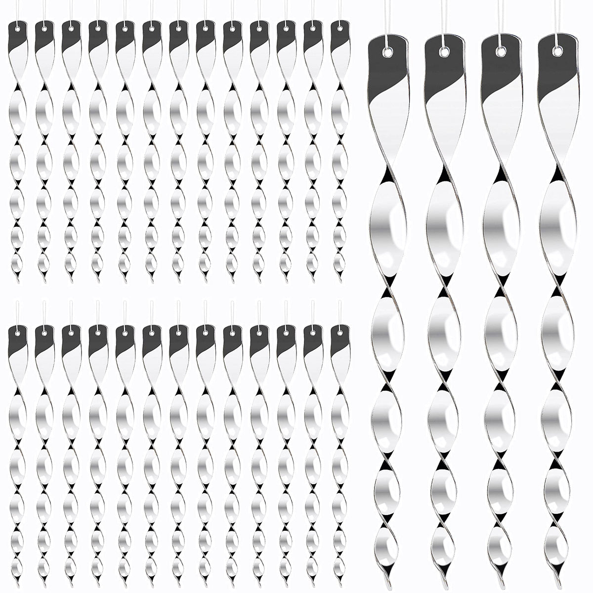 Hausse bird deterrents silver reflectors hanging rods ward off birds from gardens