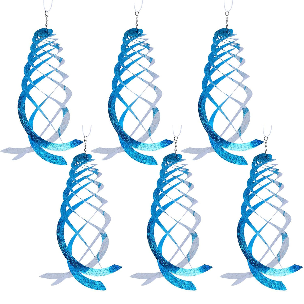 Hausse bird reflector spinner blue-silver 6-pack deters birds with sun reflections.