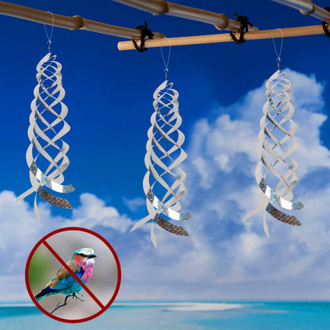 Hausse Dual-Sided Mirrored Spinner offers more light reflections to deter birds