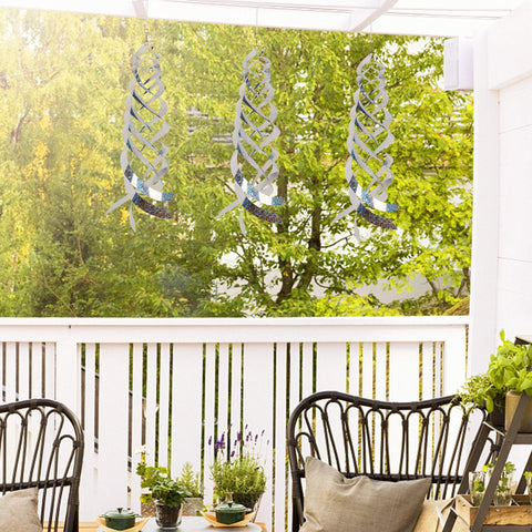 Hausse Garden Decorative Bird Deterrent adds sparkle while protecting crops