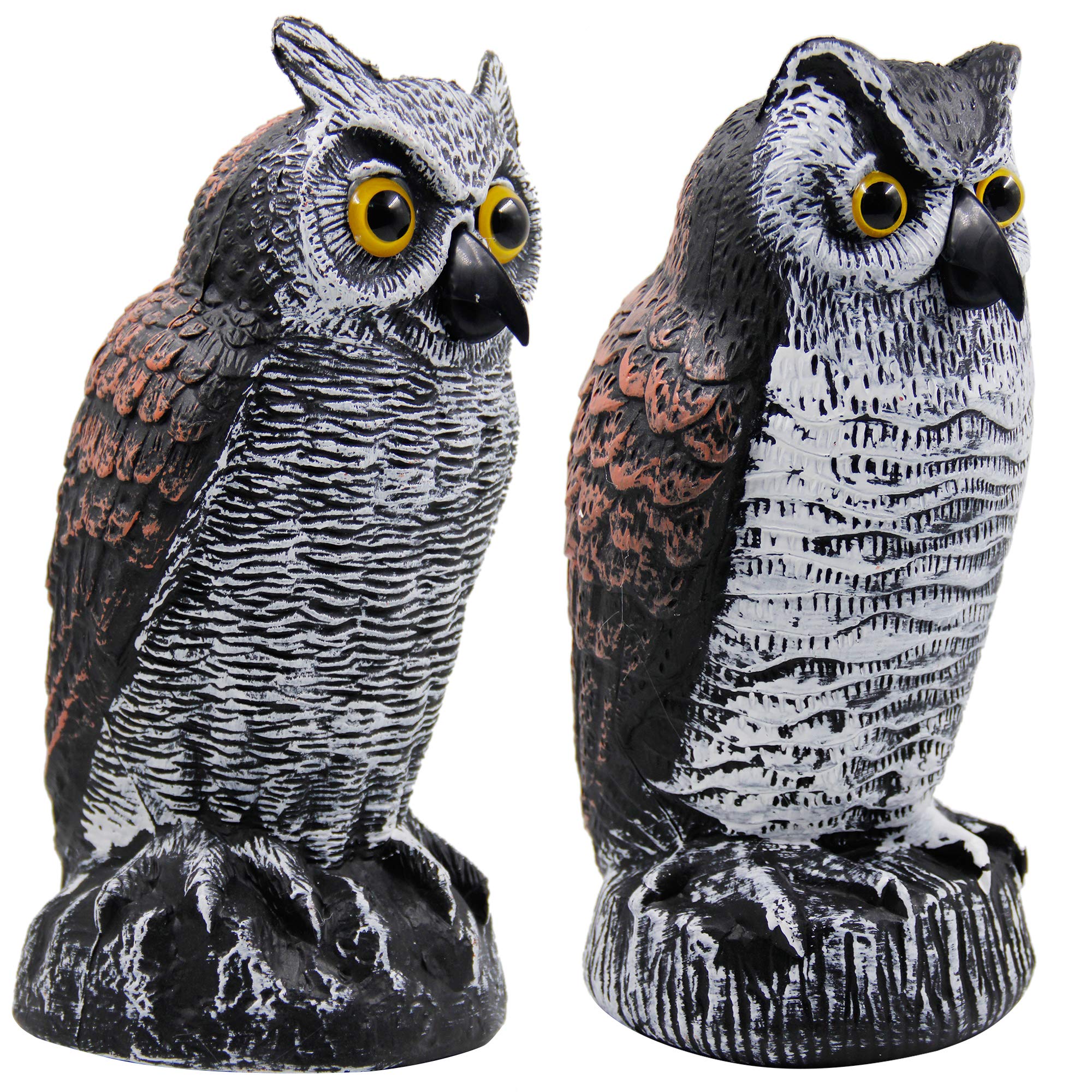 Indoor-ready Hausse horned owl decoy adds seasonal décor and charm.