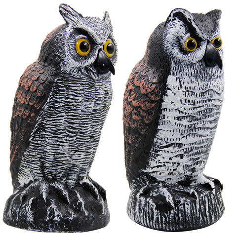Indoor-ready Hausse horned owl decoy adds seasonal décor and charm.