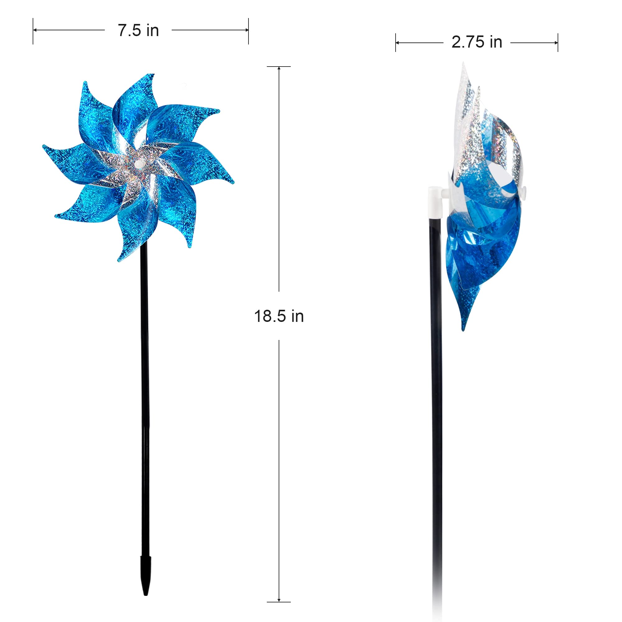Hausse pinwheels show easy assembly for quick setup.