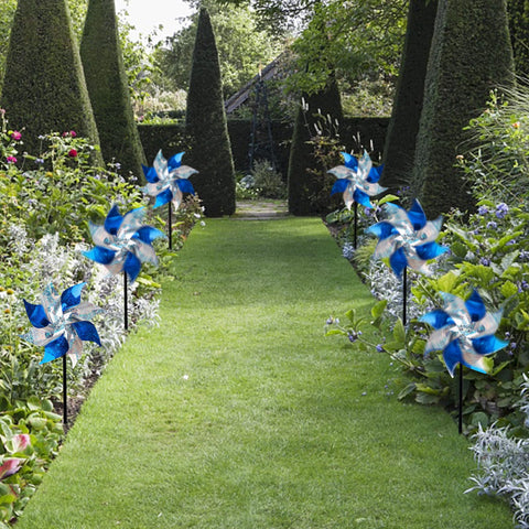Hausse pinwheels add decorative flair while keeping pests at bay
