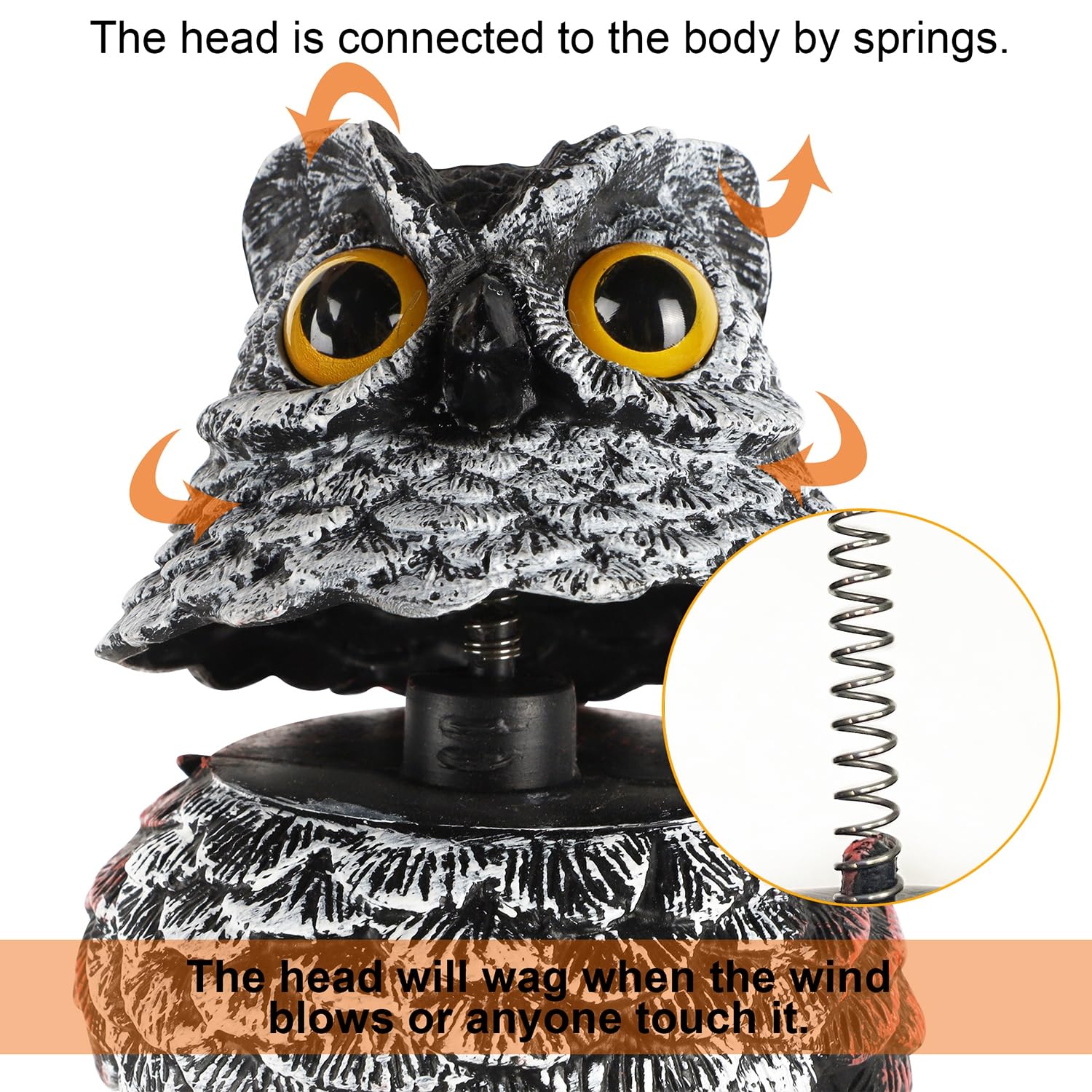 Hausse plastic owl bird repellent safely deters birds without harm