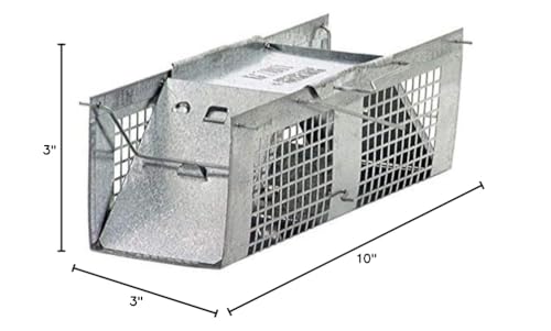 HAVAHART 1020 two-door trap cage side view shows gravity-action doors for easy handling.