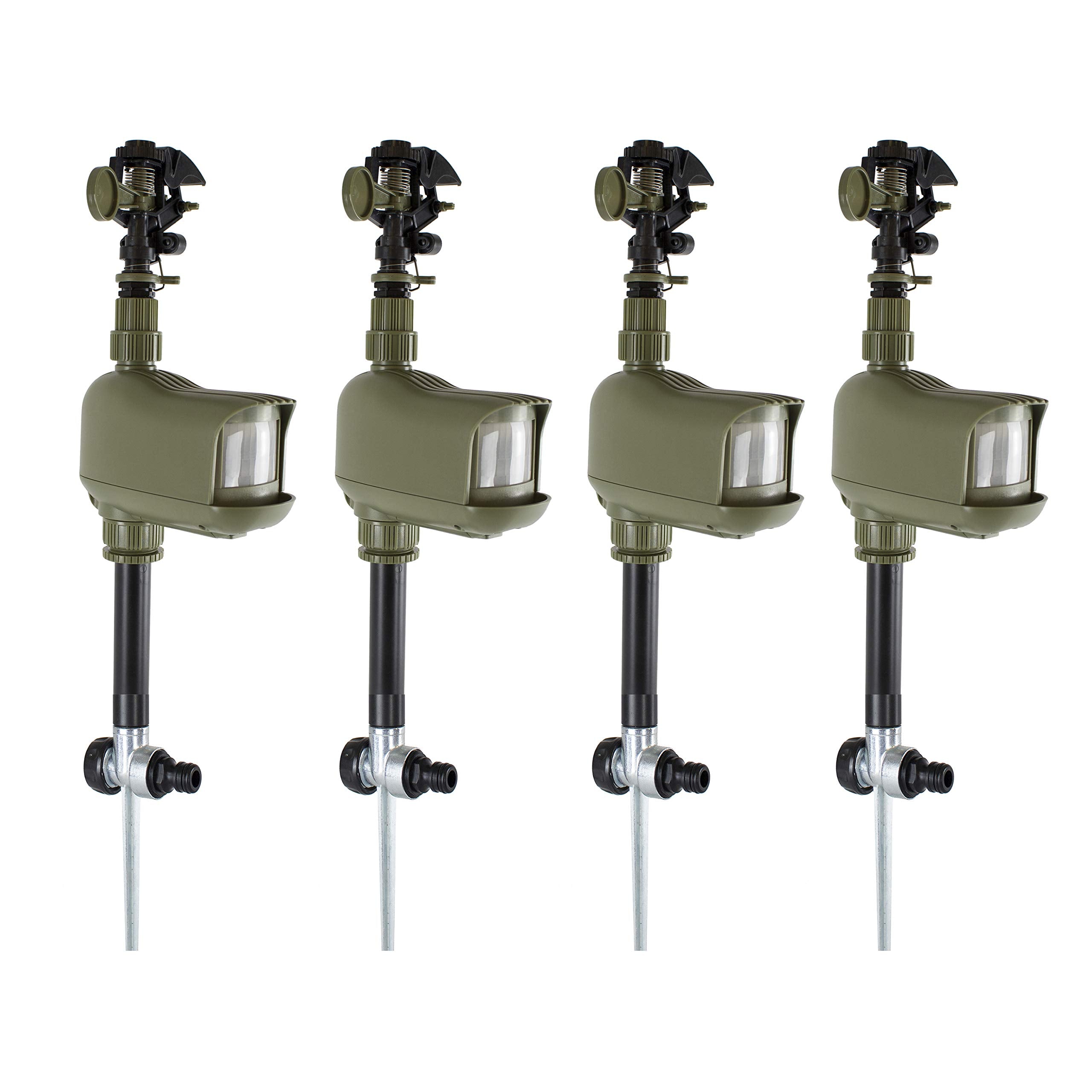 HAVAHART Critter Ridder front-view with motion-activated deterrent protecting your yard