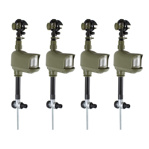 HAVAHART Critter Ridder front-view with motion-activated deterrent protecting your yard