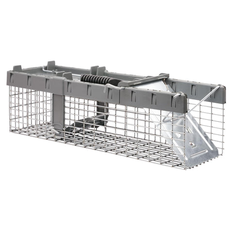 HAVAHART spring-loaded door provides quick, secure closure.