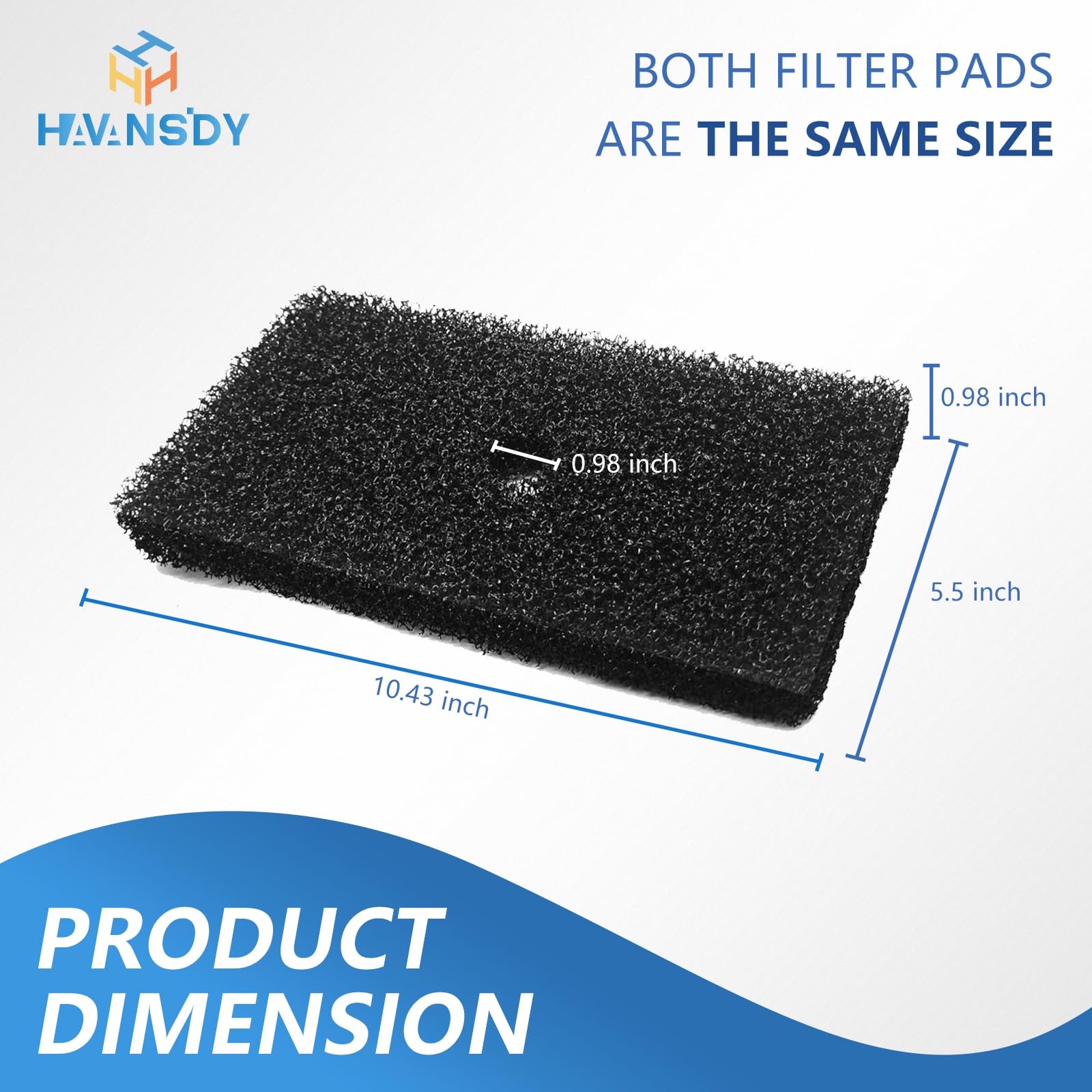 HAVANSIDY 2sets packaging shows ready-to-use pads