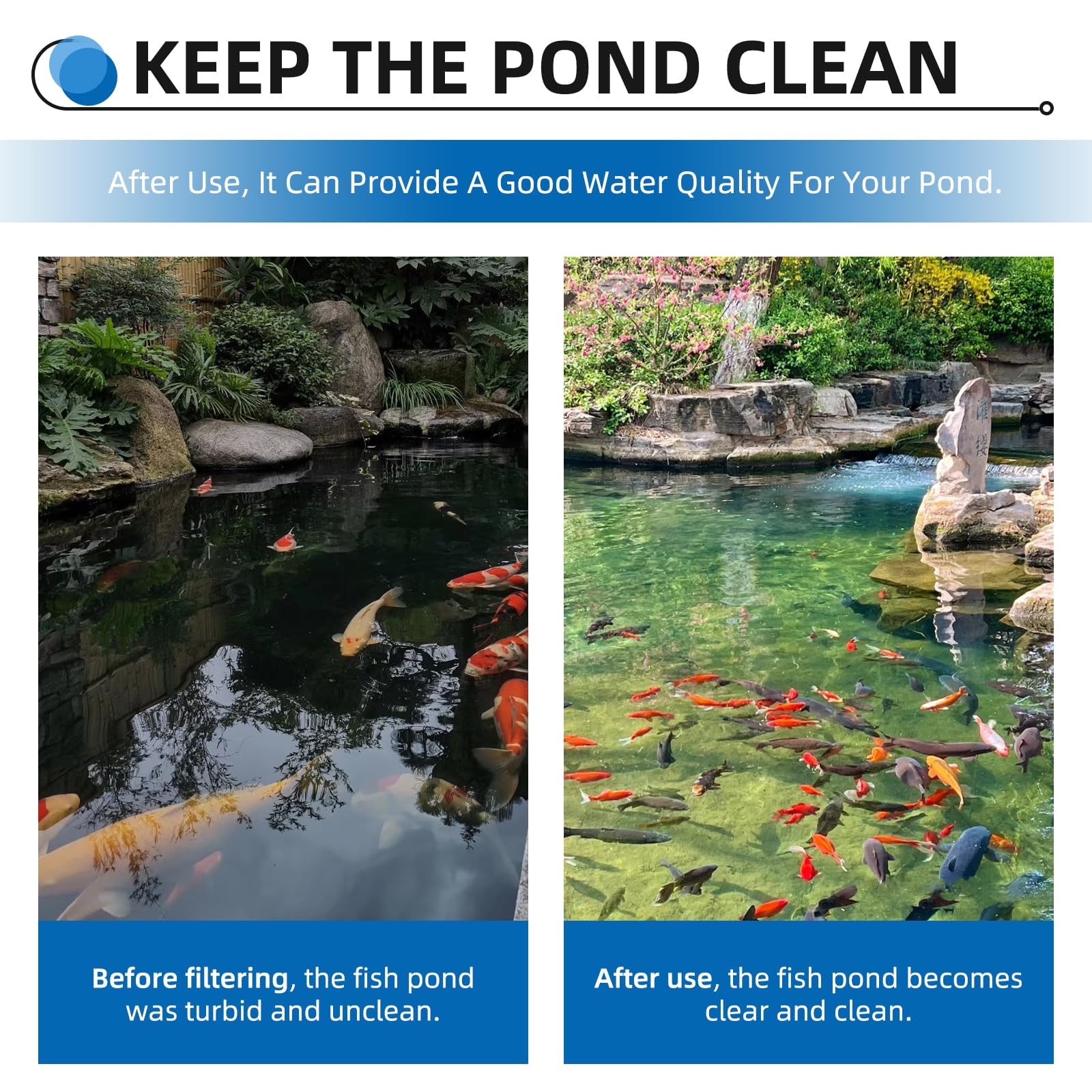 HAVANSIDY replacement pads for outdoor ponds easy installation and maintenance
