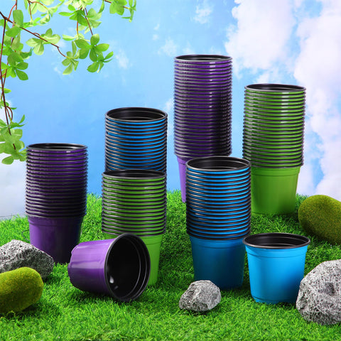 Havawish 4-inch green nursery pot with drainage for healthy seedlings.