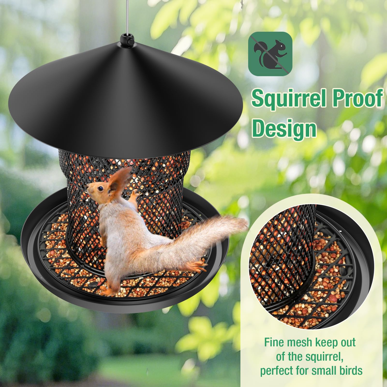 HAVENATURE all-metal durable bird feeder withstands weather