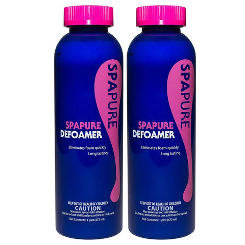Haviland SpaPure Defoamer 2-pack bottle reduces spa foam quickly
