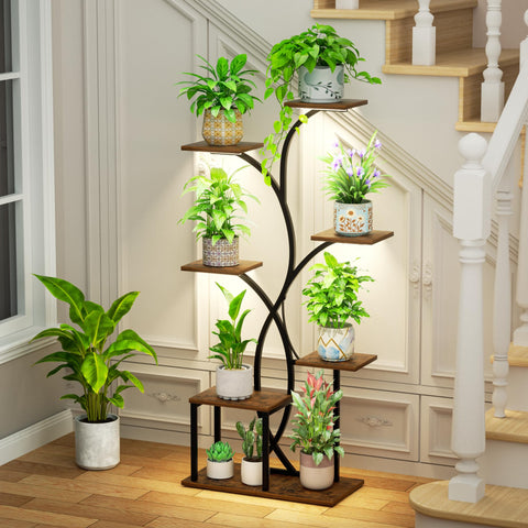 HAVLOTII sturdy iron frame and wood panels support heavy plants.