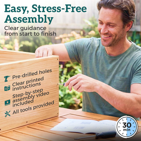 Extended roof and airflow openings support weather resistance and interior freshness
