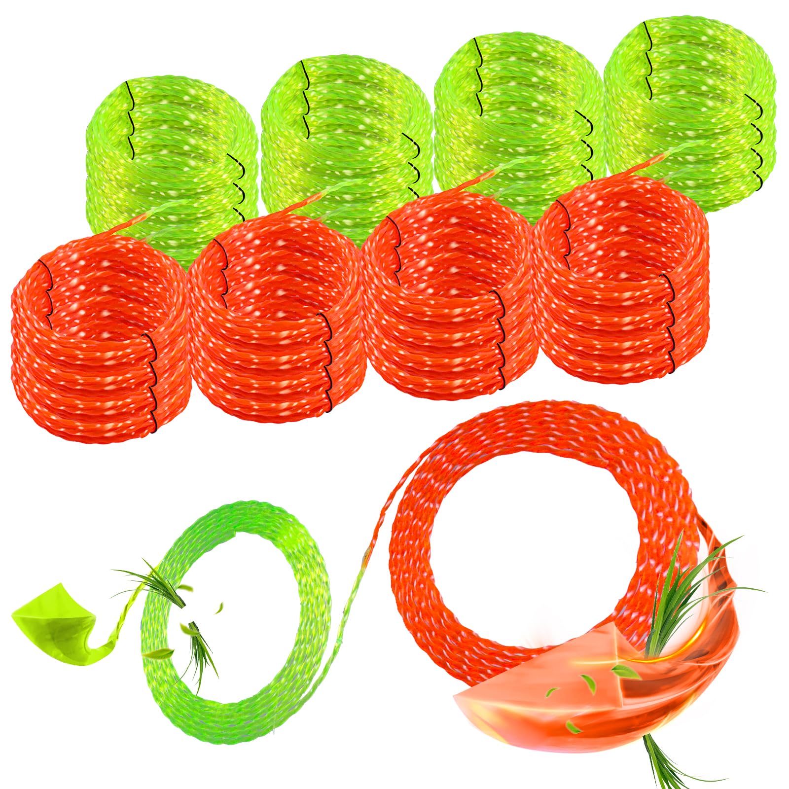 HaWeier 16-pack 0.095-inch trimmer line roll for durable lawn care.