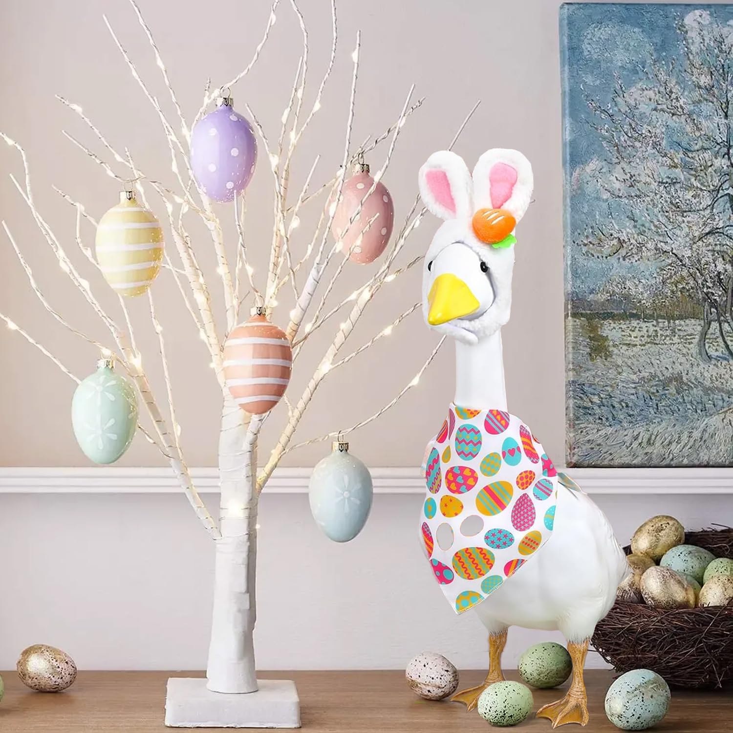 HaWeier spring-colors outfit brightens your garden with festive charm.
