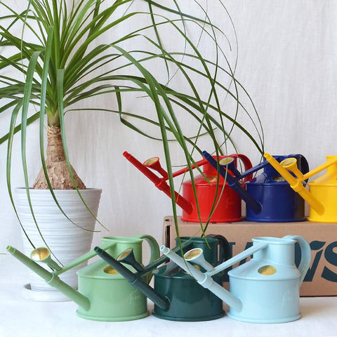 Haws lightweight ergonomic handle makes watering easy for all ages