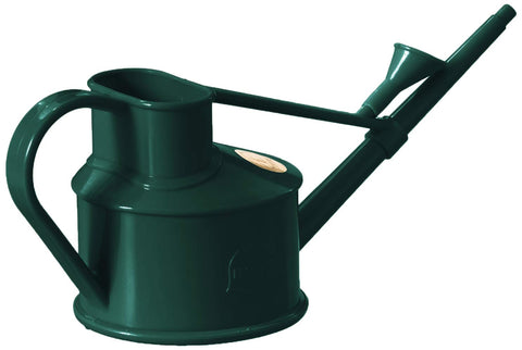 Haws mini watering can with removable brass rose for controlled watering