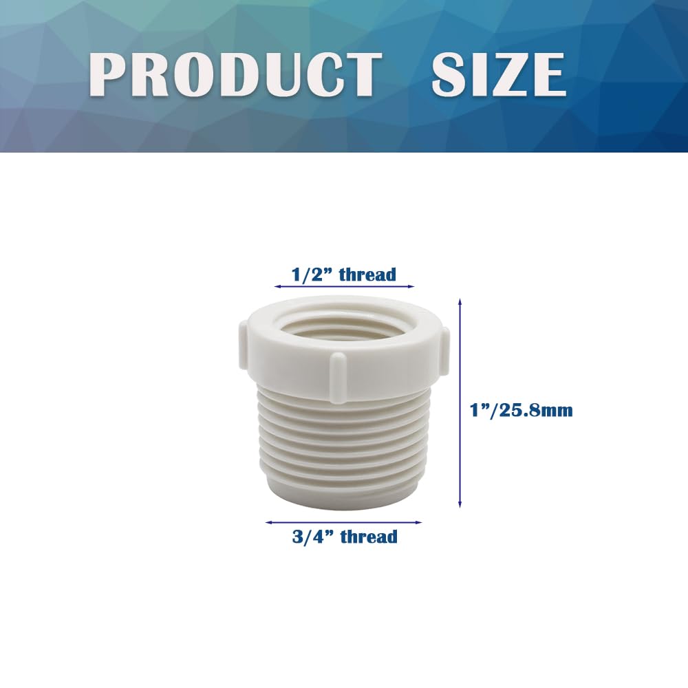 HayEastdor HE034 PVC threaded fittings enable easy pipe joins and maintenance.