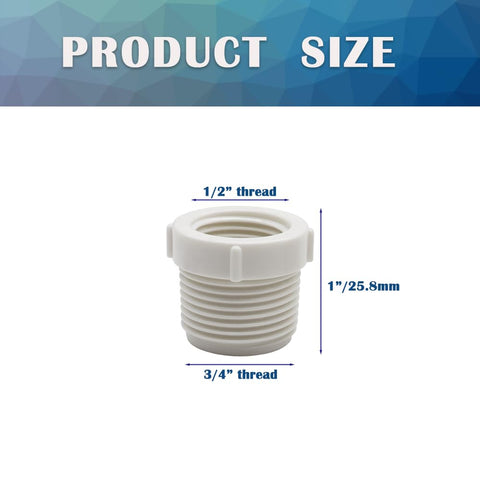 HayEastdor HE034 PVC threaded fittings enable easy pipe joins and maintenance.