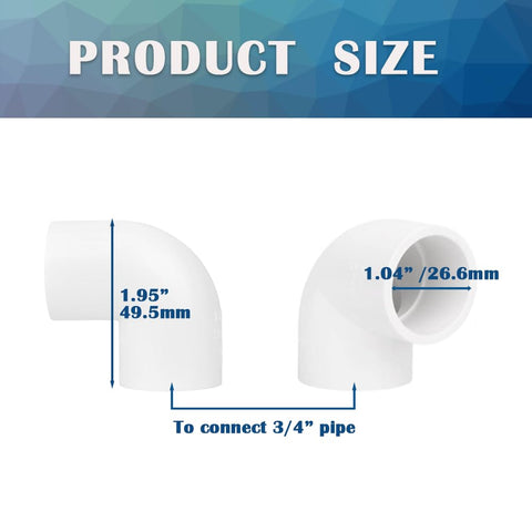 HayEastdor PVC elbow fittings with socket ends simplify pipe assembly.