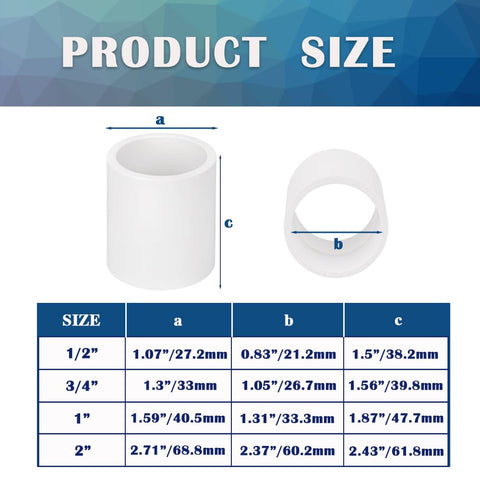 HayEastdor PVC socket connector 2inch for durable sprinkler line extensions.