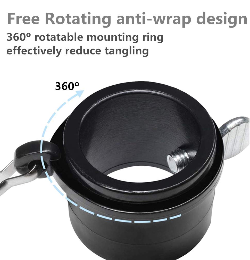 Hayodo 360-degree rotating mount enables flexible flag movement.
