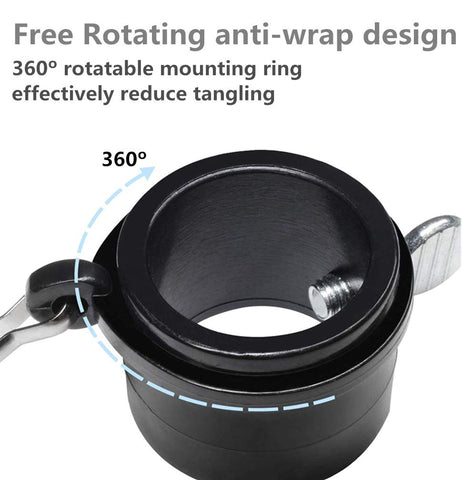 Hayodo 360-degree rotating mount enables flexible flag movement.