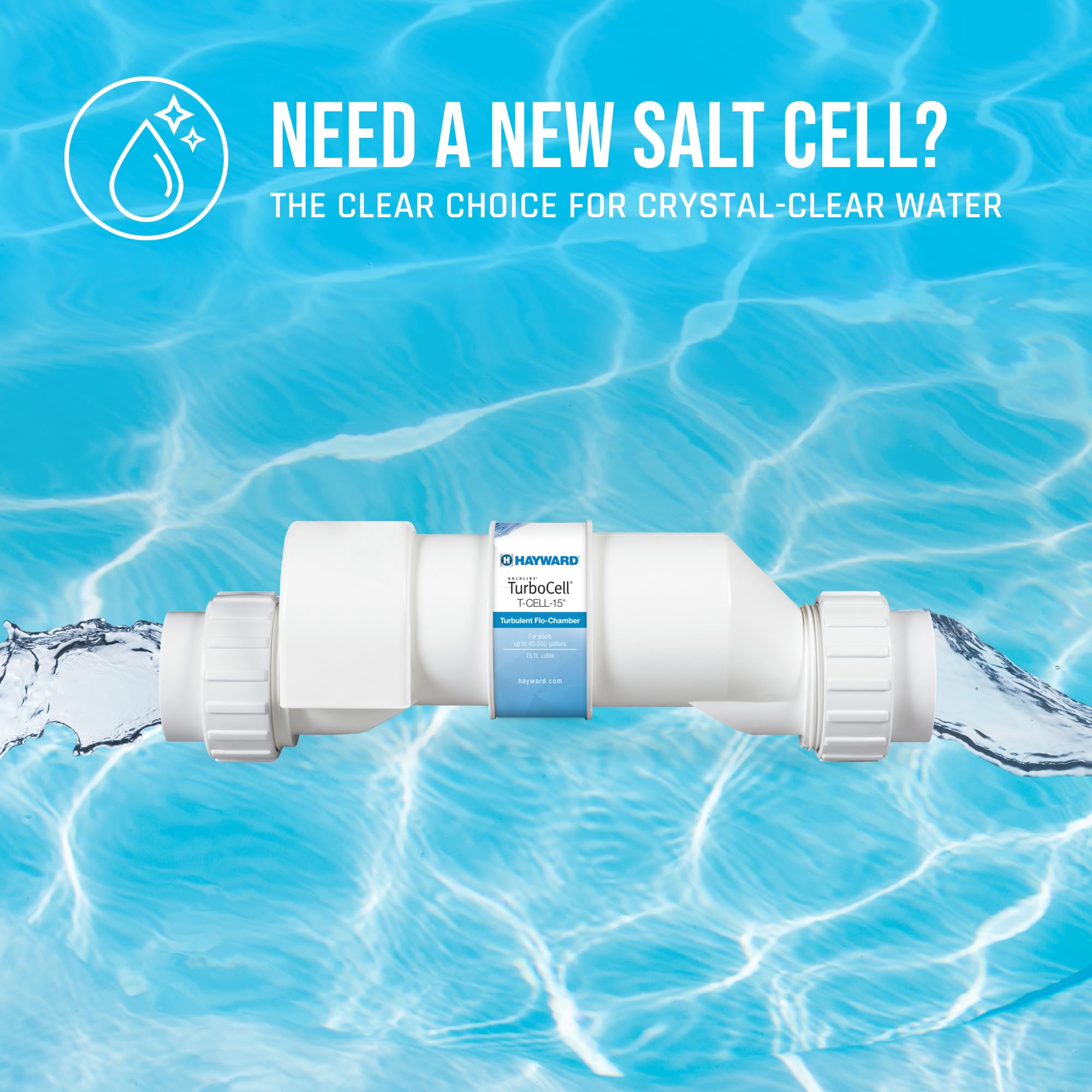 Hayward AquaRite reduces odors for a calmer pool environment.