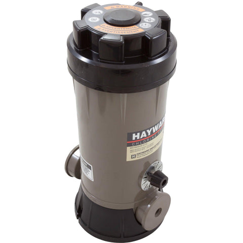 Hayward CL220EF Easy Lok threaded cover shown for safe access to tablets