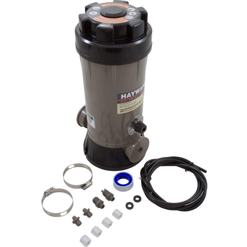 Hayward CL220EF off-line chlorinator with 9 lb capacity for consistent pool treatment