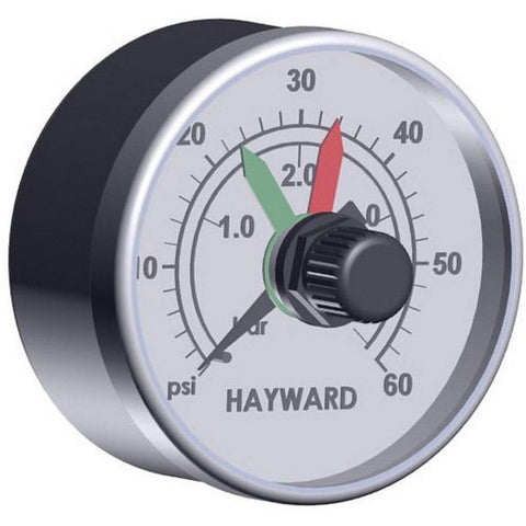 Hayward ECX2712B1 boxed pressure gauge with dial, reliable replacement for select pool filter systems
