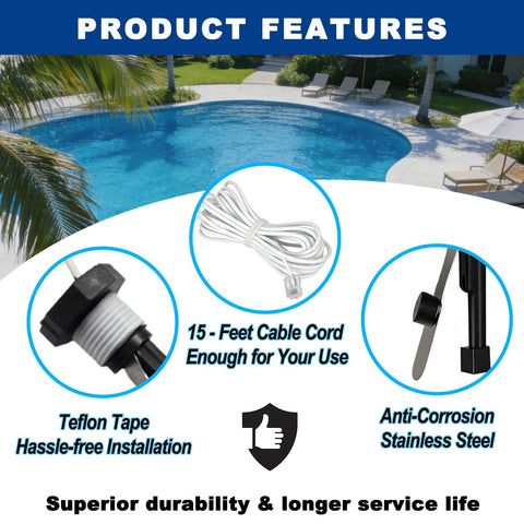 Hayward GLX-FLO-RP installation with standard 1/2-inch thread for quick setup.