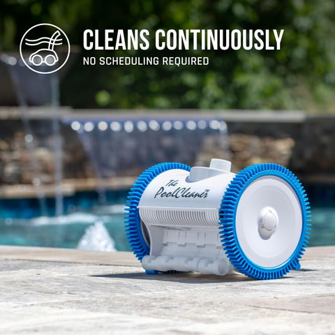Hayward Poolvergnuegen self-adjusting turbine vanes improve suction at varying water flow.