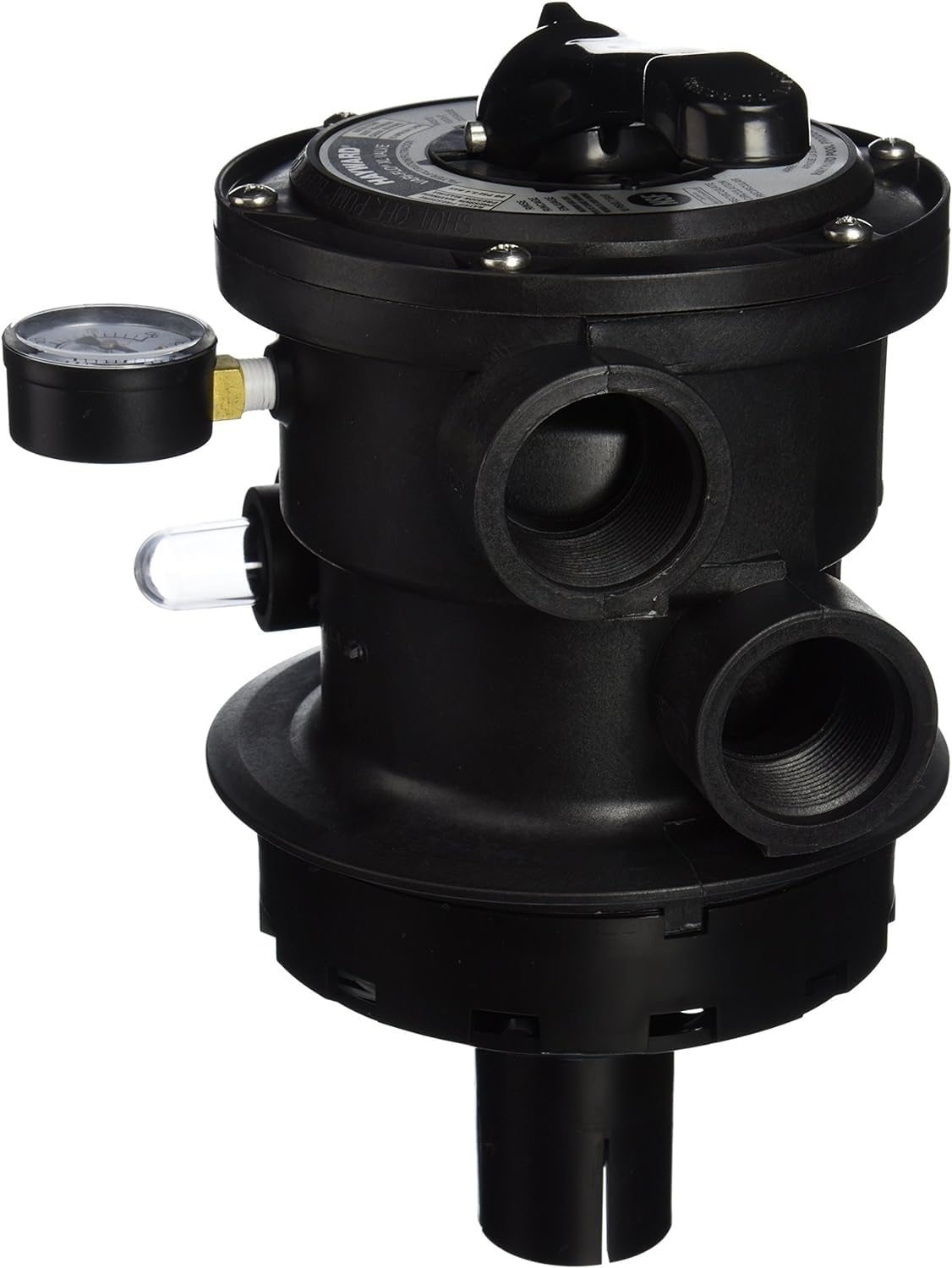 Hayward SP0714T Vari-Flo valve top-mount with clear backwash sight glass