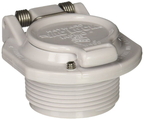 Hayward Vacuum Lock Safety Wall Fitting in white; ensures secure connector for Navigator pool cleaner