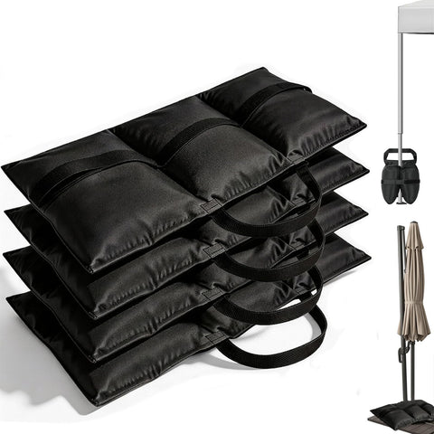 HAZBEN 140lbs heavy-duty sand bags four-pack secure a pop-up tent on a windy beach