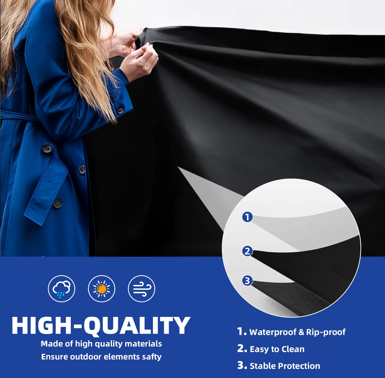 HAZBEN adjustable hem drawstring ensures a snug fit for stability