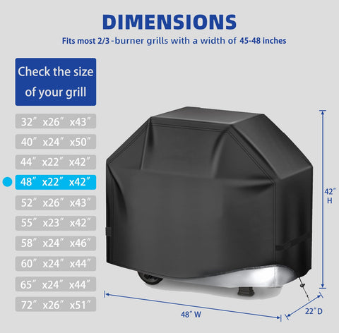 HAZBEN waterproof rip-proof material shields grill from moisture and dust