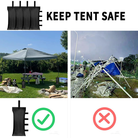 HAZBEN tent weights ideal for festivals and outdoor gatherings