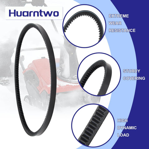 HAZKO auger drive belt fits 2-stage snow throwers.