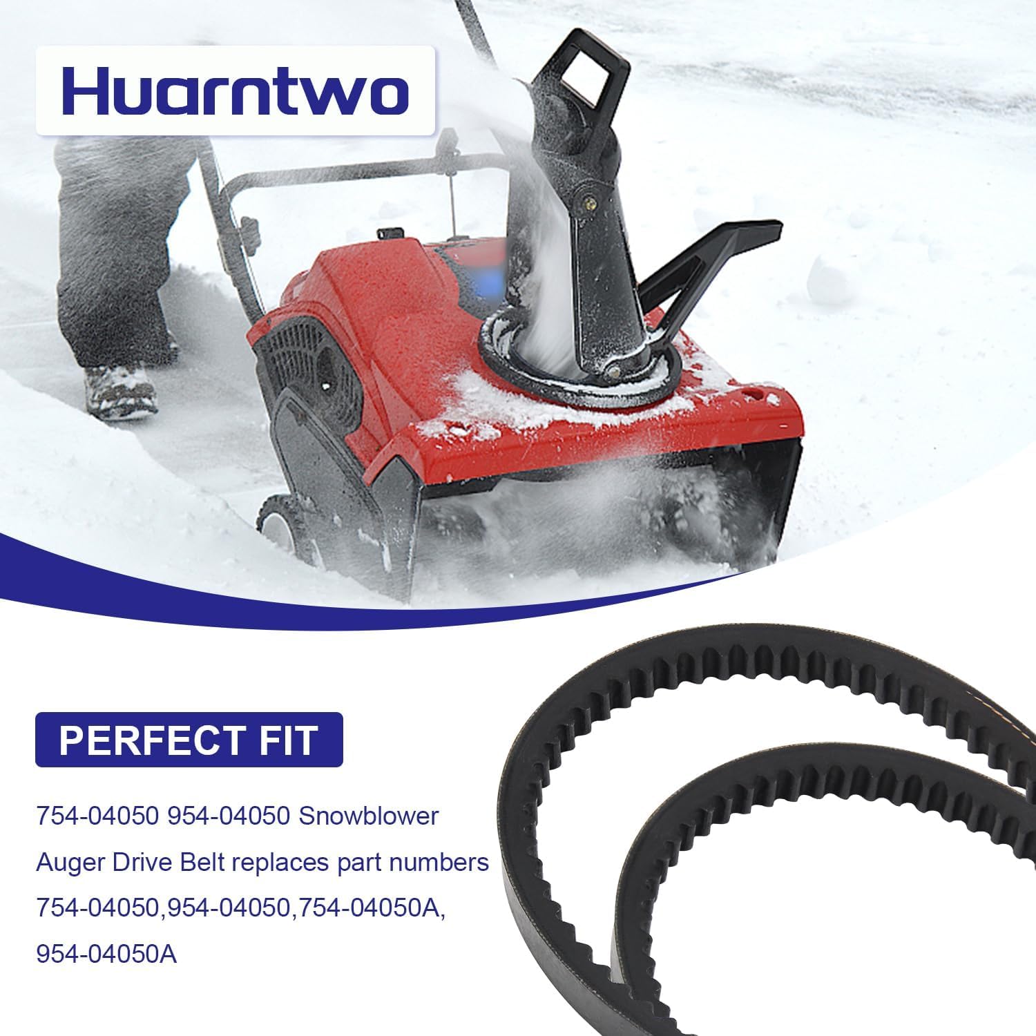 HAZKO 754-04050 auger drive belt for MTD Gold Series.