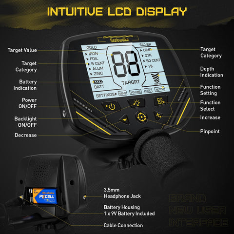 hazlewolke DD90 five modes and adjustable settings tailor detection for terrain
