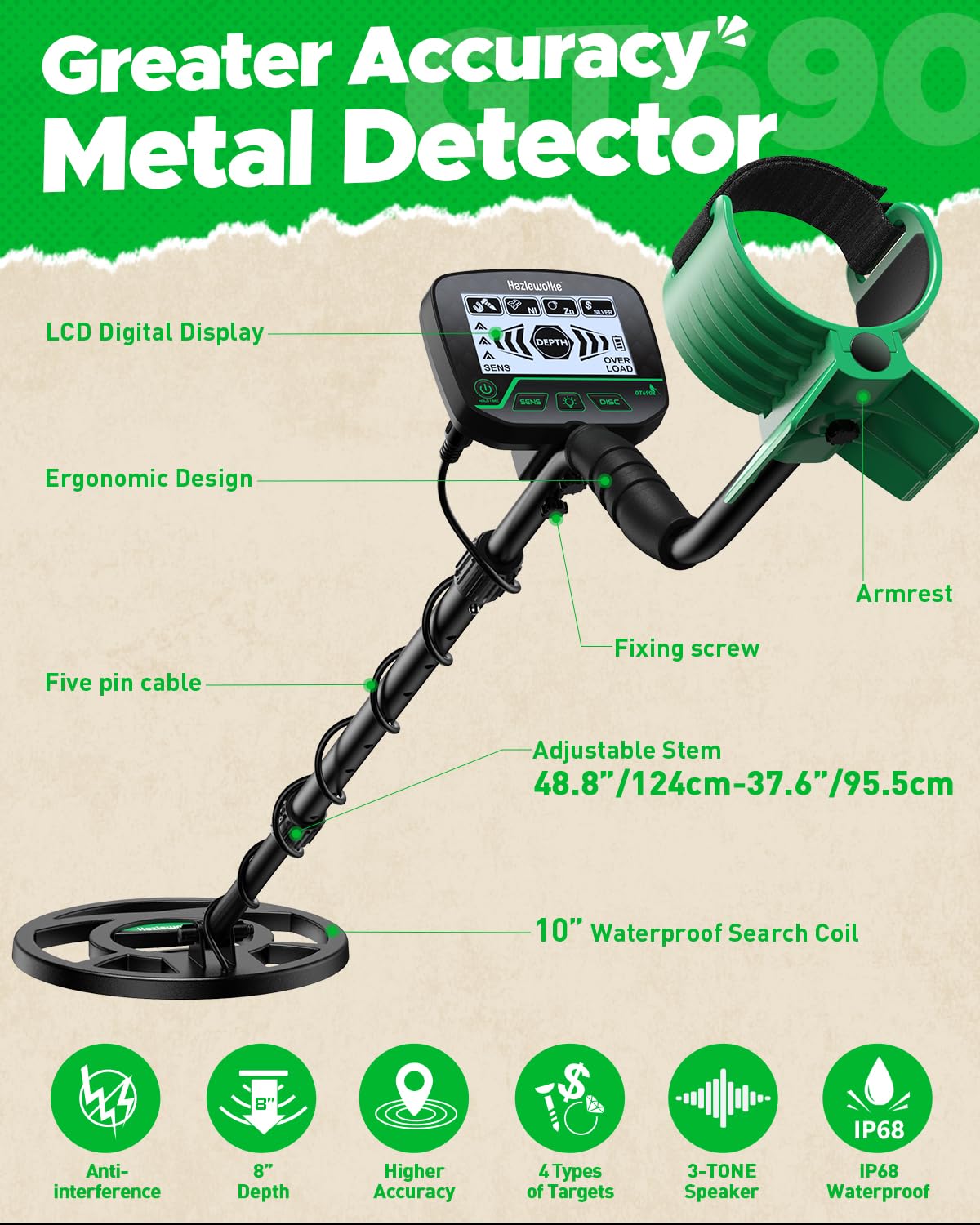 Hazlewolke GT690 kid-friendly design for ages 8 and up.