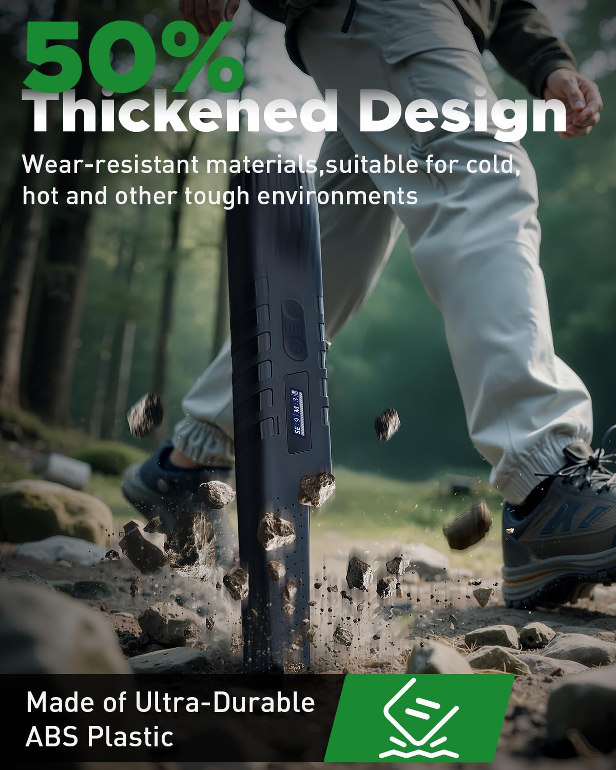 Hazlewolke HS-1 rugged ABS construction withstands tough environments.