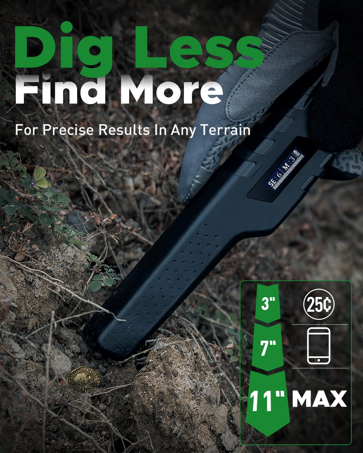 Hazlewolke HS-1 in-use detection demonstrates precise metal finding.
