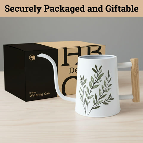 HB Design Co small watering can is easy to store between uses.
