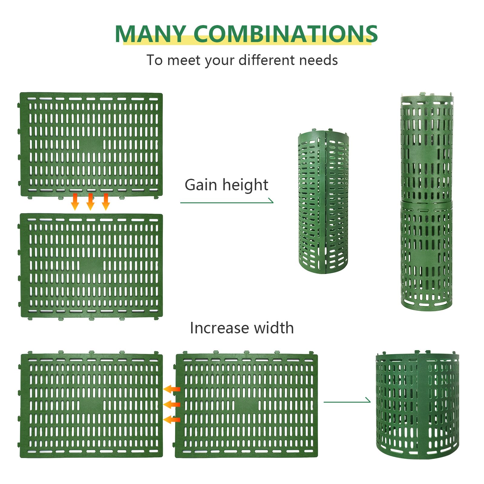 HBJVSDUI expandable tree wrap with connectors adapts to trunk size